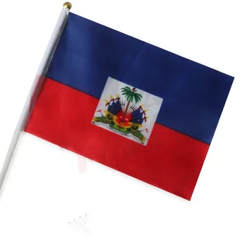 14 * 21 см, сигнальный флаг Гаити, маленькие флажки-баннеры