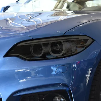 2 Шт Для BMW 2 Серии F22 F23 2014-2019 Оттенок Фар Автомобиля Черная Защитная Пленка Защитная Прозрачная Наклейка Из ТПУ Аксессуары