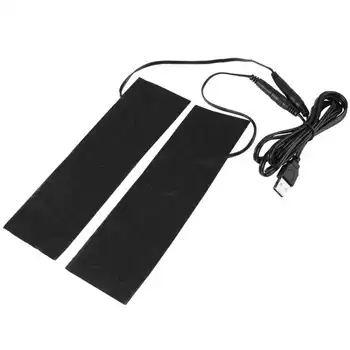 2 шт. электрические грелки 5 В USB с пленочным нагревателем из углеродного волокна для согревания ног