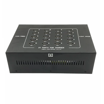 20-портовый концентратор с интеллектуальной светодиодной подсветкой USB2.0 для высокоскоростной передачи данных, совместимый с несколькими системами