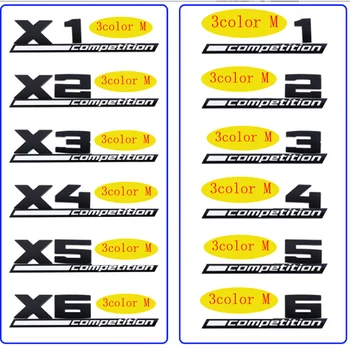 3D Эмблема соревнований ABS для Thunder Edition M1 M2 M3 M4 M5 M6 X1M X2M X3M X4M X5M X6M Наклейка На Значок Багажника автомобиля