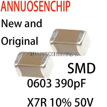 4000 Шт. Новая и оригинальная ошибка SMD Толстопленочный чип Многослойный керамический конденсатор 0603 390pF X7R 10% 50 В