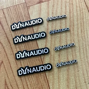 4X динамик DYNAUDIO алюминиевая 3D наклейка звук рога трубы наклейки с буквами для стайлинга автомобилей для CC New Beetle