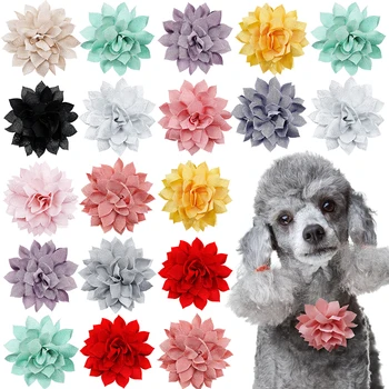 50ШТ Цветочный ошейник для собак, галстуки-бабочки, Съемный ошейник для маленьких собак, кошек, галстук-бабочка, аксессуары для собак, аксессуары для ухода за домашними животными