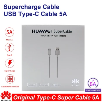 5A Оригинальный Кабель Huawei Super Charger 5A 3.1 USB Type C Кабель Для huawei MATE 9 10 20 Pro P9 P10 P20 Pro Honor 9 10 Примечание 10 20