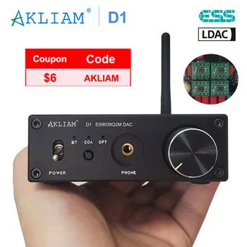 AkLIAM D1 ES9038Q2M DAC QCC5125 Плата Bluetooth DAC APTX-HD LDAC HIFI Звуковой Декодер Rod Rain Audio