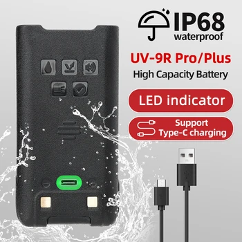 Baofeng UV-9R PRO USB Зарядное Устройство Li-on Аккумулятор Большей Емкости Для Портативной Рации UV-9R PRO Ham Двухстороннее Радио