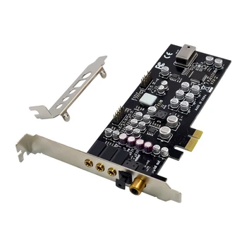 CM8828 PCI-E X1 7.1 Канальная звуковая карта с температурным заполнением для профессионального HD аудио- и видеоигрового оборудования Плата расширения