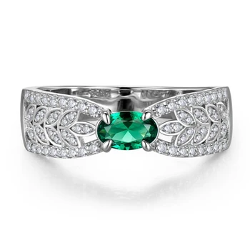 Huitan Новый тренд, Овальный Зеленый браслет с фианитами, Модные кольца для женщин, Серебряный цвет, Роскошный аксессуар для свадебной вечеринки, ювелирные изделия для темперамента