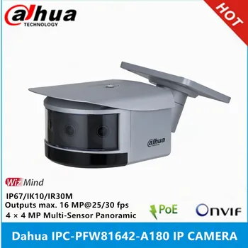 IPC-PFW81642-A180 Dahua с 4 ×4-Мегапиксельным Объективом WizMind с Мультисенсорной Панорамной Сетевой ИК-камерой 30M IP67 IK10 Bullet IP Camera