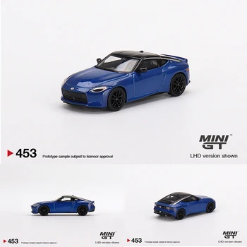 MINI GT 1: 64 400 Z Performance 2023 Seiran Blue, Отлитая под давлением коллекция моделей автомобилей Diorama, Миниатюрные игрушки Carros 453
