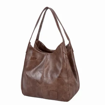 Newposs Винтажная сумка через плечо из искусственной кожи, женские дизайнерские сумки 2021 года, роскошные сумки с верхней ручкой, дорожная сумка для дам