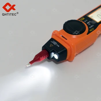 QHTITEC Pen Type Цифровой Мультиметр NCV Бесконтактный AC/DC Напряжение Сопротивление Емкость Тестер Непрерывности Диода PM8211