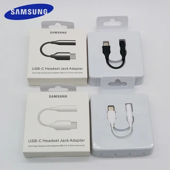 Samsung Type C 3,5 Разъем для наушников Аудиокабель USB C - 3,5 мм Адаптер для гарнитуры AUX Galaxy Z Flip Fold 5 4 3 2 S23 S22 S21 S20 Ultra