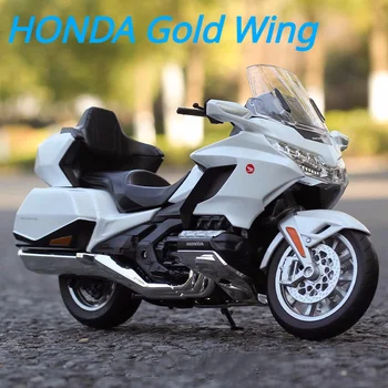 WELLY 1:12 2020 HONDA Gold Wing Сплав Гоночная модель мотоцикла Моделирование Литья под давлением Металлическая туристическая модель мотоцикла Игрушки в подарок