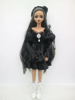 YeLoLi Черная кожа, подвижная кукла с 1/3 женским суставом, пластиковая кукла 60 см