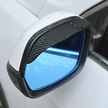 Автомобильное Зеркало Заднего Вида С Дождевыми Бровями Для BMW E46 E90 E60 E39 Audi A4 A3 A6 Q5 Alfa Romeo Giulietta 159 Giulia MiTO Acura MDX TSX NSX