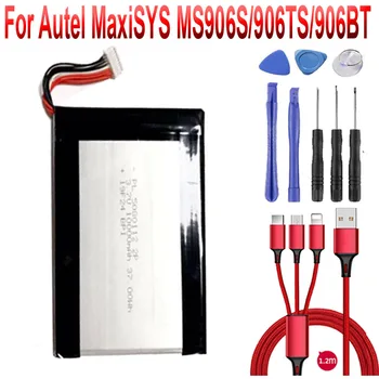 Аккумулятор 3,7 В для Autel MaxiSys MS906S/906TS/906BT Инструмент Диагностики автомобиля Новая Замена Аккумуляторной Батареи + USB-кабель + набор инструментов