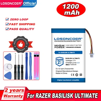 Аккумулятор LOSONCOER 1200 мАч для мыши RAZER BASILISK ULTIMATE RC30-031701