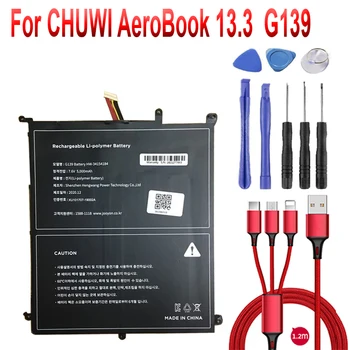 Аккумулятор для CHUWI AeroBook 13,3-Дюймовый Планшетный ПК Новый Li-Po Перезаряжаемый Сменный G139 HW-34154184 7,6 В 5500 мАч 7 Линий + Штекер