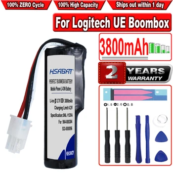 Аккумулятор для динамиков HSABAT 3800mah 533-000096, DGYF001, GPRLO18SY002 для Logitech 984-000304, UE Boombox