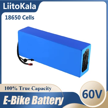 Аккумулятор для электровелосипеда LiitoKala 60V 20ah 25ah 30ah 15ah 40ah литий-ионный аккумуляторный блок комплект для преобразования велосипеда bafang BMS High power protection