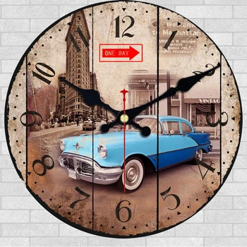 Большие часы с бесшумным кварцевым механизмом | Часы для авто и мотоциклов ручной работы, Элегантные синие часы для спортивного автомобиля, настенные часы, декор стен
