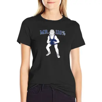 Борцовская футболка Mr. 110%, топы больших размеров, футболки с аниме для женщин, забавные футболки с графическим рисунком