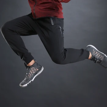 Брюки для бега Мужские Спортивные брюки для бега Мужские брюки на молнии для бега трусцой Мужские спортивные брюки Эластичные леггинсы Athletic's