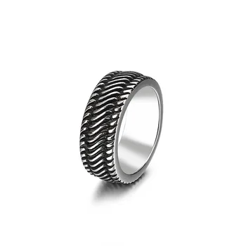 Винтажные мужские кольца из нержавеющей стали, размер 7-12, Серебряные кольца для пальцев, украшения для коктейльной вечеринки, подарки для бойфренда, индивидуальность