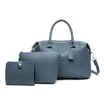 Высококачественная женская сумка из цельной кожи, состоящая из 3 предметов, вместительная сумка через плечо, сумки через плечо для женщин, дизайнерская роскошная сумка