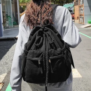 Дизайн рюкзака, Модный Женский Холст, Женский рюкзак для хранения, школьные сумки большой емкости для девочек, дорожные сумки на открытом воздухе