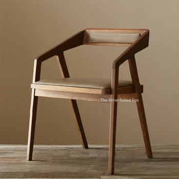 Дизайнерский Минималистичный Деревянный обеденный стул Nordic Lounge, Офисные стулья для столовой, современная мебель для взрослых Mueblesa XY50DC