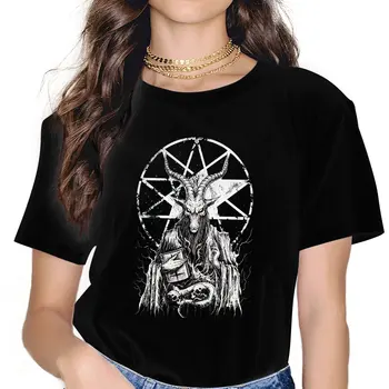 Женская одежда Baphomet Goat, футболка Satanic Goat, винтажная женская одежда Kawaii