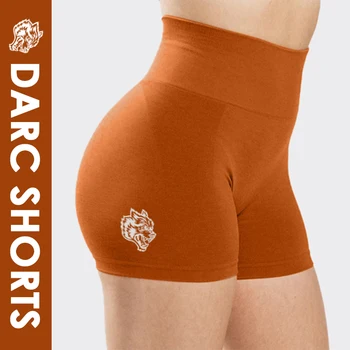 Женские спортивные шорты Darc, бесшовные эластичные брюки, летняя одежда для фитнеса с эффектом пуш-ап, спортивная одежда для занятий йогой, шорты для бега в тренажерном зале
