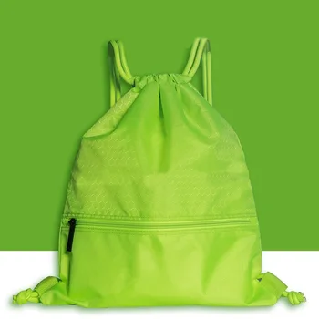 Женский Мужской спортивный рюкзак большой емкости для путешествий, практичный для верховой езды, нейлоновый, модный, износостойкий, защита от брызг, замок на шнурке.