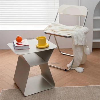 Журнальные столики из кованого железа в скандинавском стиле, мебель для гостиной, Небольшая квартира, диван-стеллаж, стол для хранения, простой креативный приставной столик CN