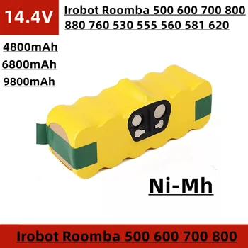 Замена аккумулятора для уборочной машины 14,4 В, Ni Mh, 4800 мАч/6800 мАч/9800 мАч, для робота Roomba sweeper 500, 600, 700, 800 и т. Д