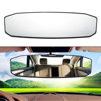 Зеркало заднего вида в салоне автомобиля, универсальное панорамное зеркало заднего вида с клипсой для эффективного уменьшения слепого пятна, широкоугольное выпуклое