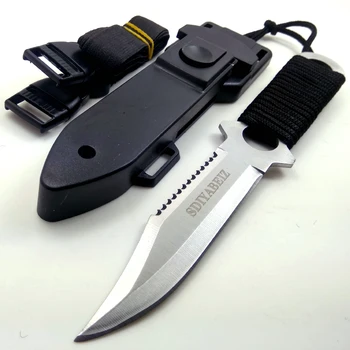 Карманный нож, тактический нож с фиксированным лезвием, ножи для выживания на открытом воздухе, Охотничьи походные ножи, ручка из нержавеющей стали с АБС-оболочкой