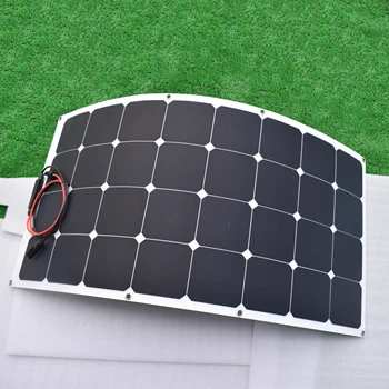 Класс качества A класс качества A солнечная панель sunpower 100 Вт 32шт solarcell 125 мм * 125 мм заряжается от аккумулятора 18v 12v.