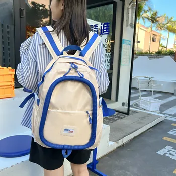 Корейский школьный рюкзак для студенток большой емкости, модный рюкзак для мальчиков, сумка для компьютера, женский школьный рюкзак, школьные сумки