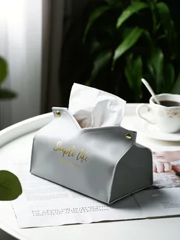 Креативная Бумажная коробка Контейнер для хранения косметики Настольные Картонные коробки Держатели для салфеток в гостиной