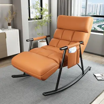 Кресло для отдыха с откидной спинкой Nordic Роскошное напольное кресло из массива дерева Японская Винтажная мебель для гостиной YYY35XP