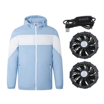 Куртка с охлаждающим вентилятором, пальто с кондиционером для мужчин и женщин, летняя охлаждающая рабочая одежда для езды на велосипеде, садоводства, путешествий, новинка 2022 года