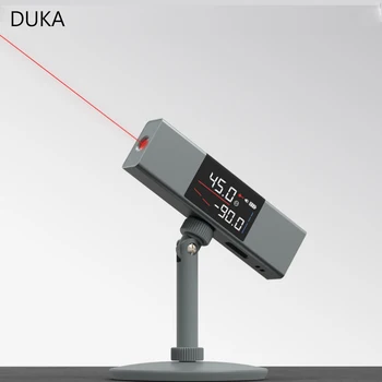 Лазерный Светодиодный Экран Duka Для Высокоточного Измерения Угла Литья Инструментальная Линейка Измеритель Угла в Реальном Времени с Двусторонними HD Инструментами