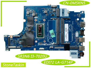 Лучшее значение CN-0M5KN5 для DELL Inspiron 3581 3781 Материнская плата ноутбука EDI72 LA-G714P SR3N6 I3-7020U DDR4 100% Протестирована