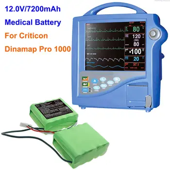 Медицинский аккумулятор GreenBattey емкостью 7200 мАч 120239, 125-00-455100019 для Criticon Dinamap Pro 1000