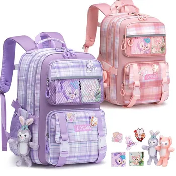 Милый женский нейлоновый рюкзак с несколькими карманами большой емкости, школьная сумка для ученицы младших классов средней школы, Женский рюкзак для девочек, ноутбук, книга