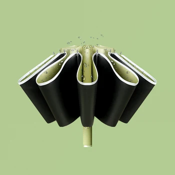 Мини Портативный Ветрозащитный Дорожный Зонт Автоматический Легкий Складной Зонтик От Дождя со Светоотражающей Полосой для Детей Женщин Мужчин